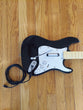 Harmonix Rock Band Wired Fender Stratocaster Guitar Xbox 360 W/Strap & Rock Band
