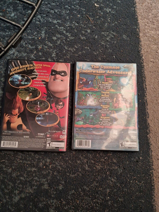 The Incredibles & SeaWorld Adventure Parks Shamu's Deep For PlayStation 2 Works