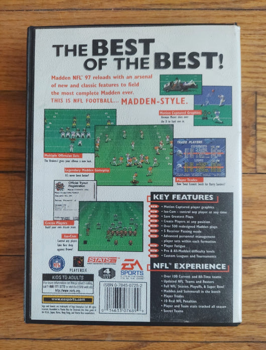 Madden NFL 97 (CIB) - Sega Genesis Game - American Football Simulation - Works!