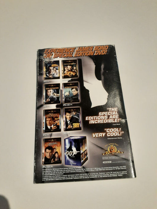 James Bond 007: NightFire - PS2 PlayStation 2 Authentic Instruction Manual Only