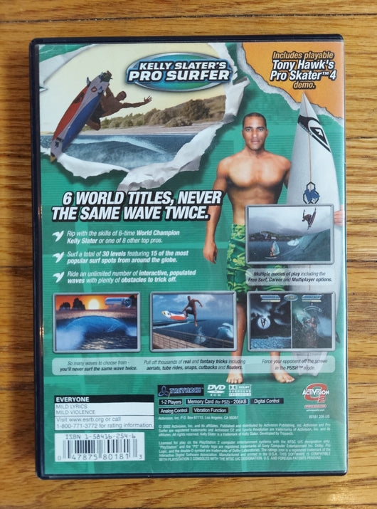 Kelly Slater's Pro Surfer (CIB) - PS2 Game Surfing Extreme Sports Fast Shipping!
