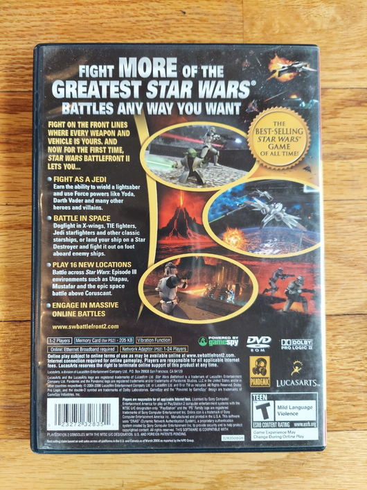 Star Wars Battlefront (Greatest Hits) (CIB) & Star Wars Battlefront II (Greatest