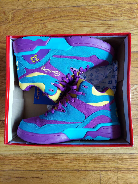 Patrick Ewing: Ewing Guard (Grape/Scuba/Yellow) - Mens 10.5 US (Used),Fast Ship