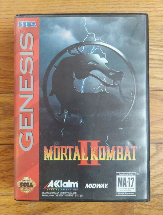 Mortal Kombat II (CIB) - Sega Genesis Game - 2D Fighting Arcade Martial Arts