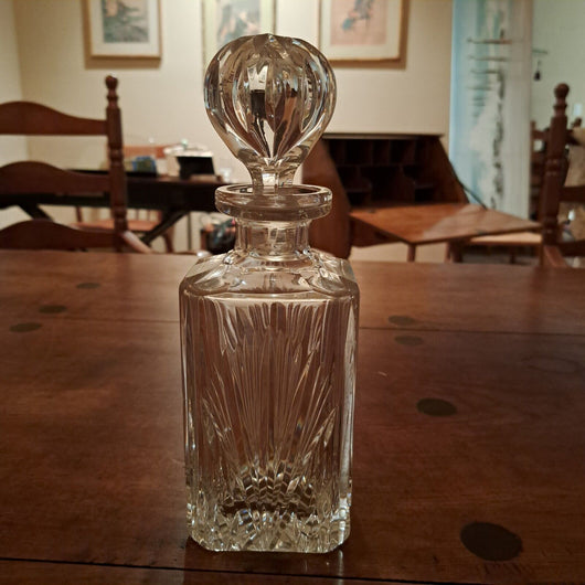 Tiffany & Co. Glass Crystal Liquor  Decanter, Never Used From 1986