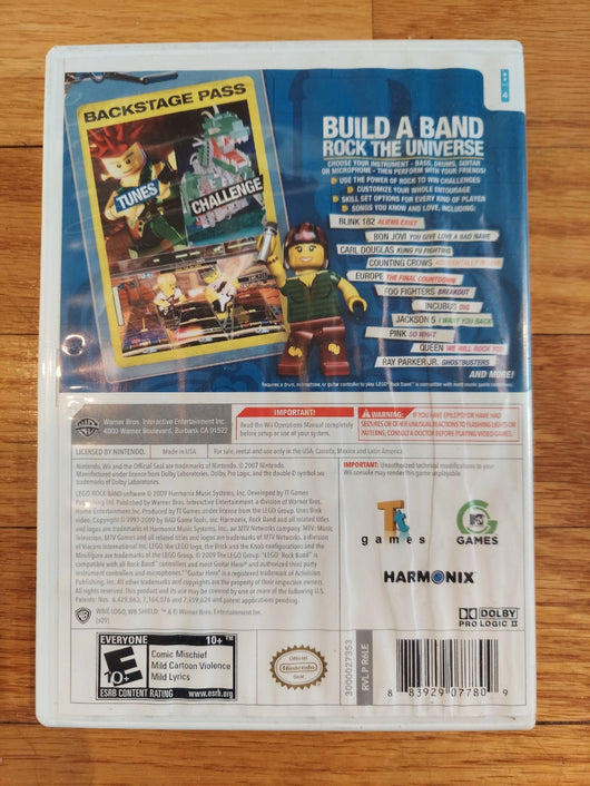 Wii Rockband Bundle W/Wireless Drumset, Kick Pedal, Drum Dongle, Drum Sticks