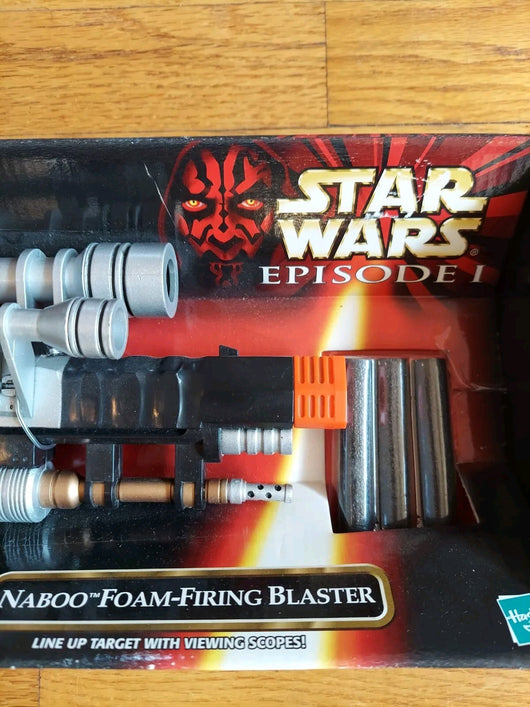 Star Wars Episode 1: Naboo Foam-Firing Blaster, New In Box, Fast Shipping!