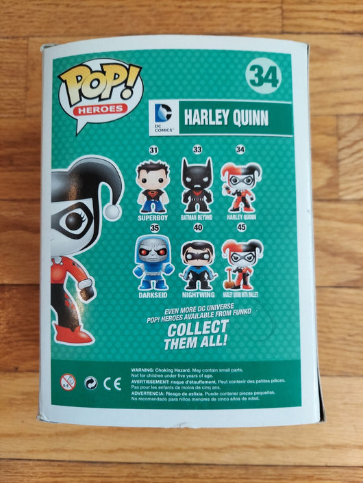 Funko Pop! Heroes: Harley Quinn #34 & Harley Quinn #97 Combo, Fast Shipping!