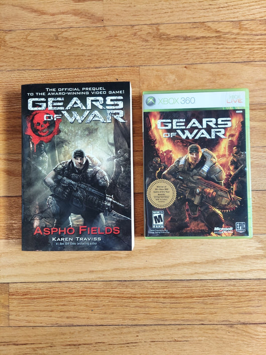 Gears Of War Xbox 360 W/Gears Of War: Aspho Fields Graphic Novel, Fast Shipping!