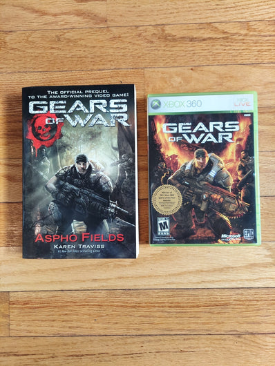 Gears Of War Xbox 360 W/Gears Of War: Aspho Fields Graphic Novel, Fast Shipping!