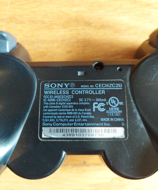 PS3 Dualshock Sixaxis Wireless Controller (CECHZC2U) Broken/For Parts No Returns