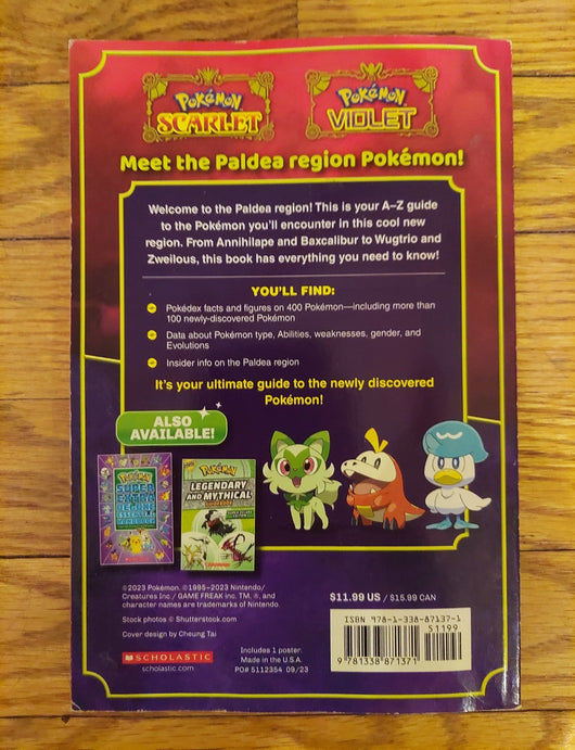 6 Pokemon Scholastic Handbooks - No Posters - Scarlet Violet Galar Super Deluxe