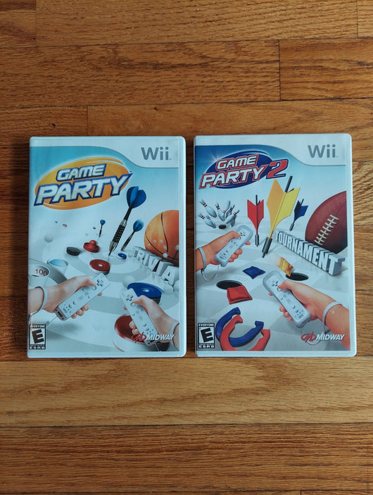 Game Party & Game Party 2 Combo - Nintendo Wii - Arcade Sports - Fast Shipping!