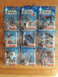 Star Wars: Attack Of The Clones 9 Figure Lot Boba Fett, Obi-Wan Kenobi,Fast Ship