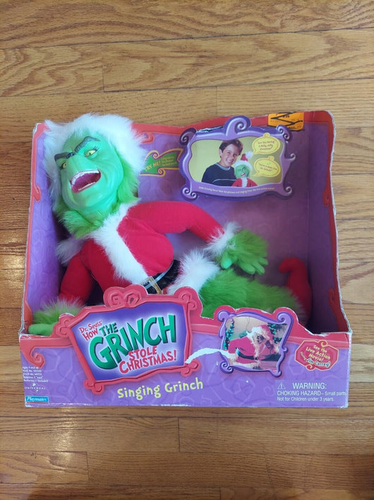 Dr. Seuss How The Grinch Stole Christmas! Singing Grinch Doll, Fast Shipping
