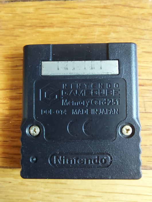Authentic Gamecube Memory Card (Black), Fast Shipping!