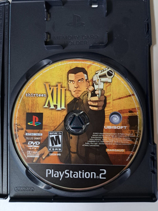XIII Thirteen 13 (Sony PlayStation 2 PS2, 2003) Black Label -no Manual, Works