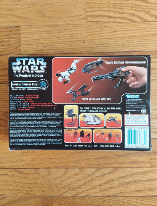 1995 Star Wars: POTF - Imperial Speed Bike W/Biker Scout Figure - NEW in Box