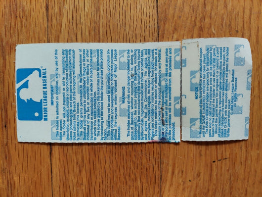 Mets 1988 Game 4 Championships - 2 Ticket Stubs (Seat 1 & 2), FAST SHIPPING