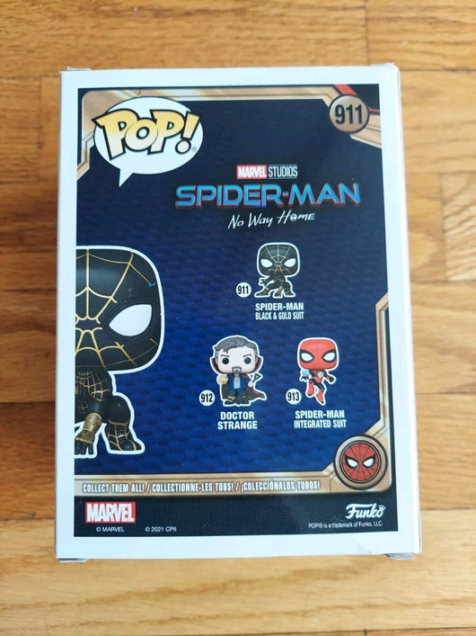 Funko Pop Marvel Spider-Man No Way Home #911 Black Gold Suit Vinyl Figure New