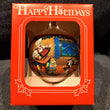 Walt Disney Merry Christmas 1989 Glass Ball Ornament Pinocchio. Fast Shipping