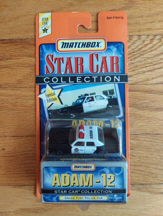 Matchbox Star Collection: Adam-12 Grand Fury Police Car Vehicle - 1/64 Scale
