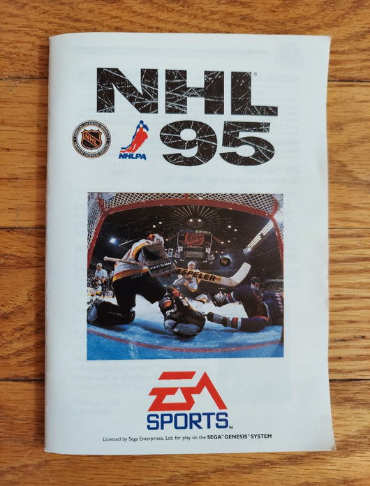 NHL 95 (CIB) - Sega Genesis Game Hockey Sports Simulation, Works, Fast Shipping!