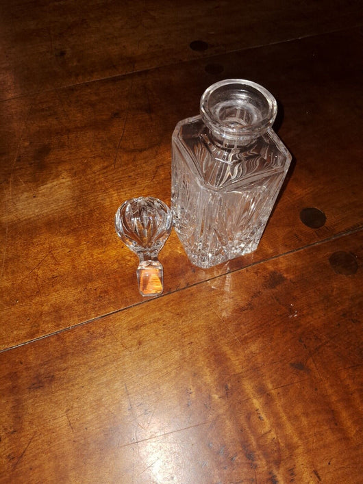 Tiffany & Co. Glass Crystal Liquor  Decanter, Never Used From 1986
