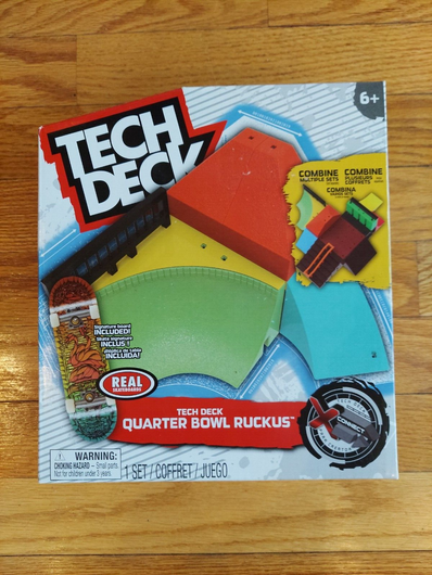 Tech Deck: Quarter Bowl Rukus Set, Fast Shipping!