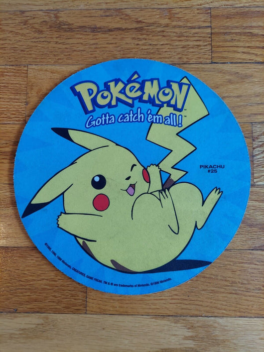 Vintage Pokemon Pikachu #25 Mouse Pad, FAST SHIPPING