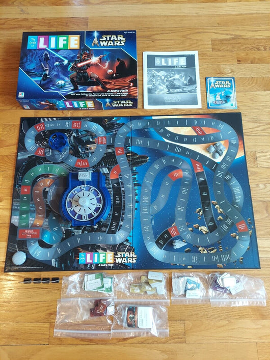 2002 The Game of Life STAR WARS: A Jedi's Path Edition Board Game Complete