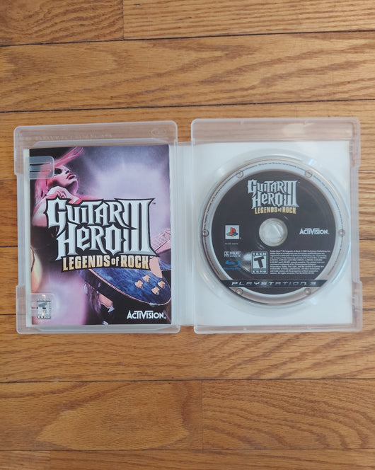 Guitar Hero Les Paul Wireless Guitar For PS3 - No Dongle -W/Guitar Hero III Game