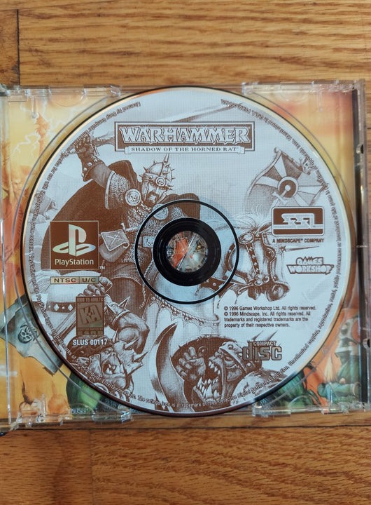 Warhammer: Shadow Of The Horned Rat (CIB) - PS1 Game Strategy War Fast Shipping!