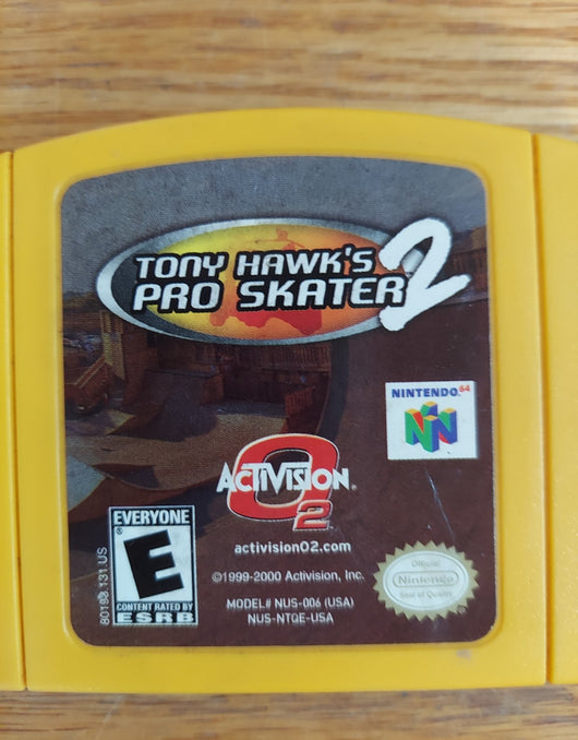 Tony Hawk's Pro Skater 2 - Nintendo 64 - Skateboarding Sports - Works Fast Ship!
