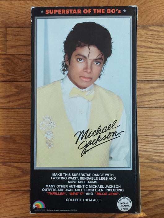 Vintage 1984 Michael Jackson AMA Outfit Action Figure - NEW in Box Fast Shipping