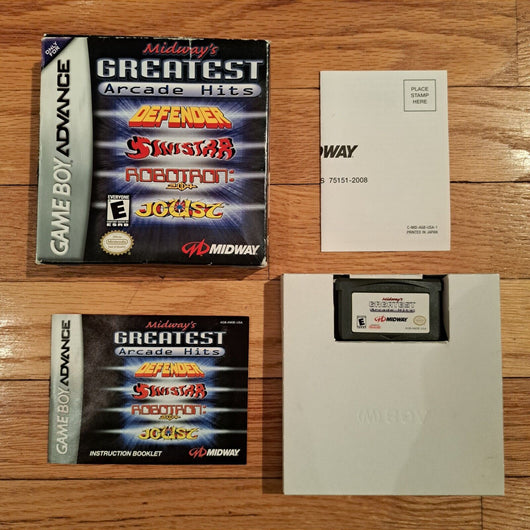 GBA - Midway's Greatest Arcade Hits Nintendo Gameboy Advance Complete,Fast Ship