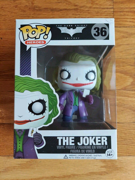 Funko Pop! Vinyl: DC Comics - The Joker (Dark Knight) #36 Mint, Fast Shipping