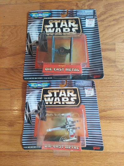 MicroMachines Star Wars: X-Wing Starfighter & TIE Fighter Combo, Fast Shipping