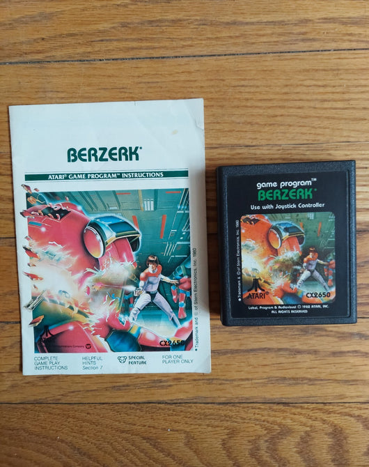 5 Game Atari 2600 Lot W/Manuals (Super Breakout, Defender, Swordquest Fire World