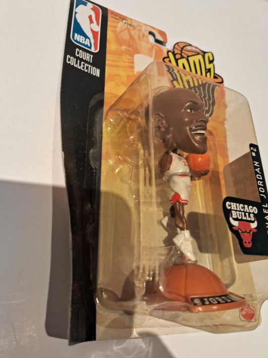 Mattel NBA Jams Action Figure Michael Jordan White & RED MOC 1998 #2