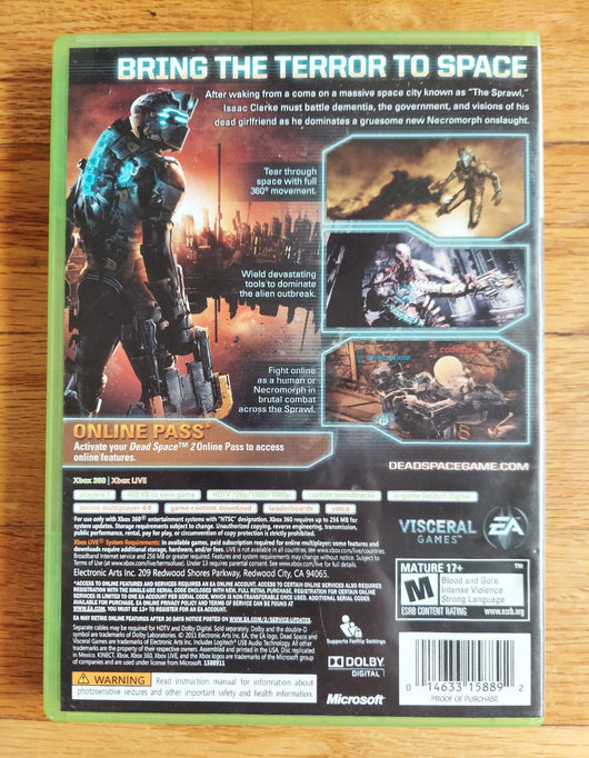 Dead Space & Dead Space 2 Combo (CIB) - Xbox 360 Survival Horror, Fast Shipping!