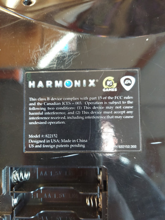 Harmonix Rock Band Wired Fender Stratocaster Guitar Xbox 360 W/Strap & Rock Band