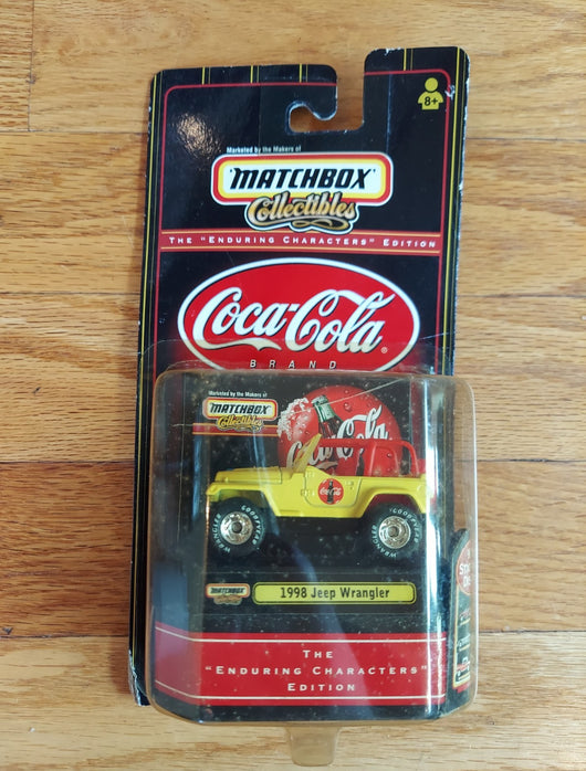 Matchbox Collectibles: Coca-Cola 1998 Jeep Wrangler Combo -1/64 Scale NEW Sealed