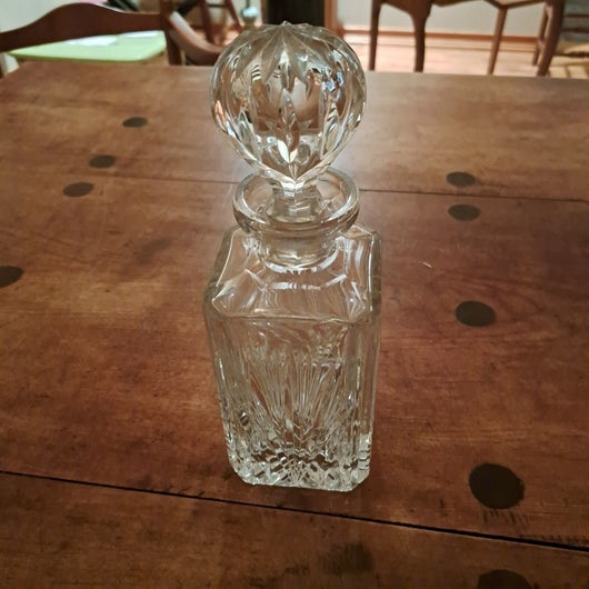 Tiffany & Co. Glass Crystal Liquor  Decanter, Never Used From 1986