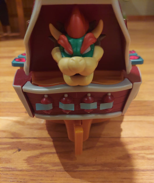 Nintendo Bowser's Air Ship Playset - Super Mario Deluxe -Incomplete Tested/Works