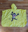 Vintage 1996 Looney Toons Tazmanian Devil Plastic Rain Poncho - Fast Shipping!