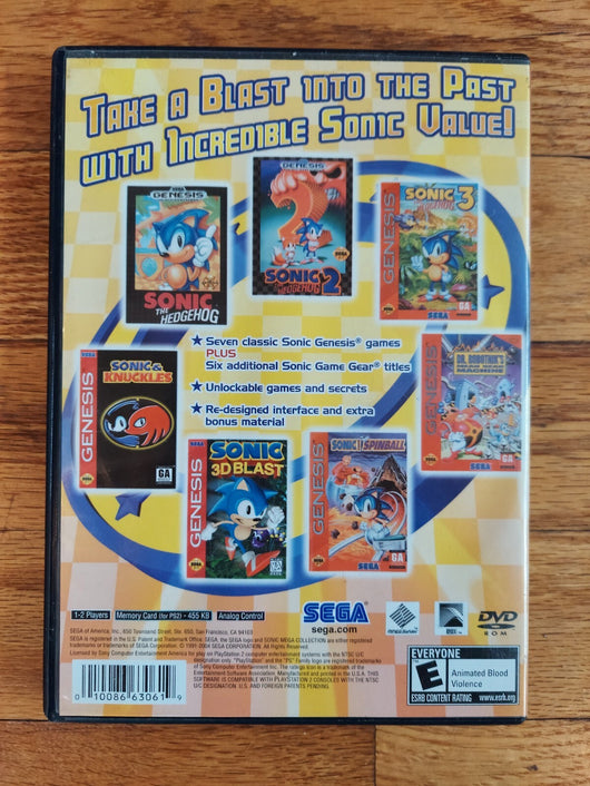 Sonic Mega Collection Plus (Sony PlayStation 2, 2004), Manual, Works, Fast Ship