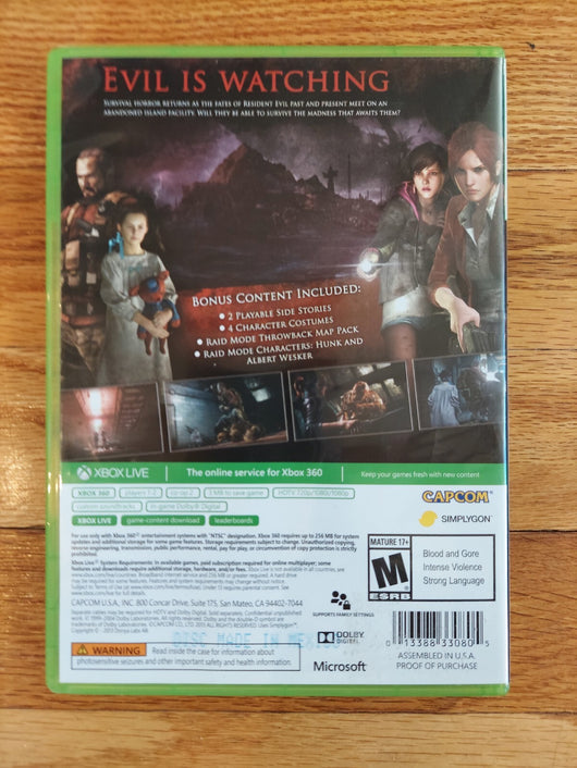 Resident Evil 2: Revelations - Xbox 360, Fast Shipping
