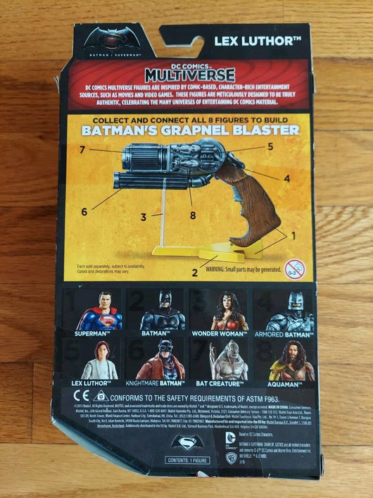 DC Comics Multiverse Batman vs Superman LEX LUTHOR Action Figure Mattel 2016 NEW