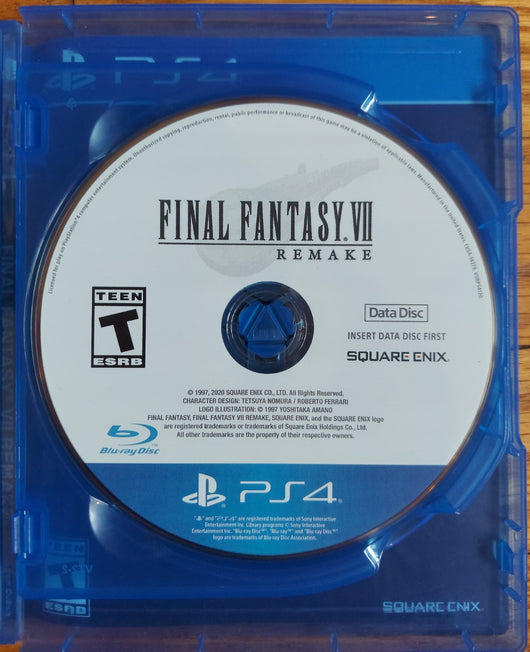 Final Fantasy VII Remake (CIB) - PS4 RPG Fantasy Adventure Works, Fast Shipping!